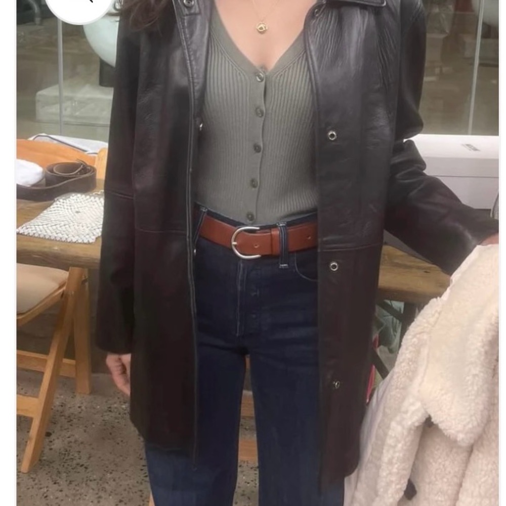 Vintage 90’s Black Leather Jacket